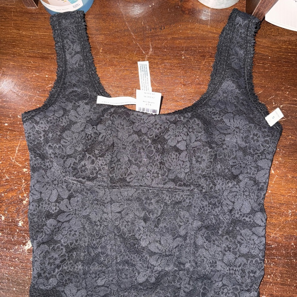 PINK Victoria's Secret Black Lace Crop Top